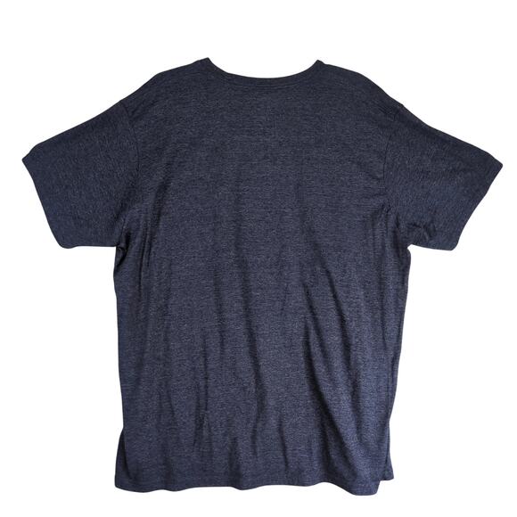 New England Patriots Football Men's XXL T-Shirt NFL Team Apparel Navy Short Slv - Picture 3 of 10